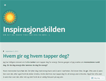 Tablet Screenshot of inspirasjonskilden.com